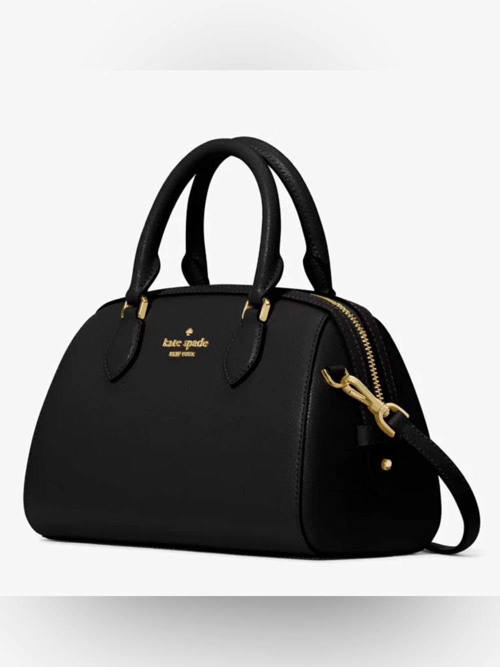 KSNY Kate Spade Madison Small Dolly Duffle Crossbody Purse Handbag Black